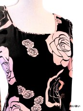 画像3: ブラウス、ベージュピンクのバラ (3)