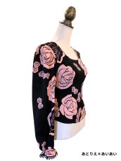 画像4: ブラウス、ベージュピンクのバラ (4)