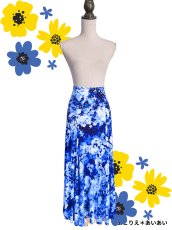 画像2: 美☆ストレッチ・ファルダ、ブルーフラワー (2)