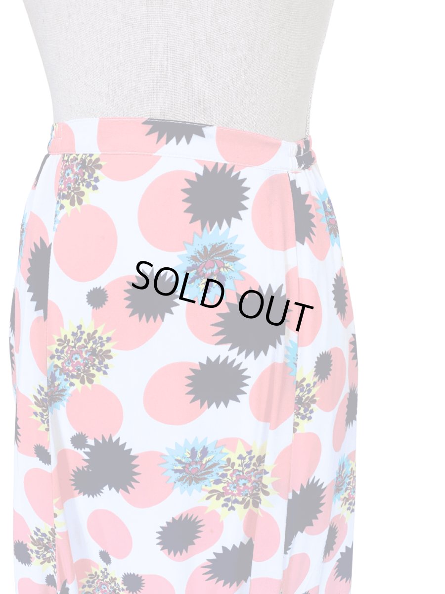 画像2: フリル4段、ジョーゼット生地、ピンクDOT🌸ホワイトベースカラー (2)