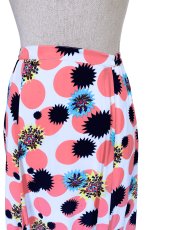 画像2: フリル4段、ジョーゼット生地、ピンクDOT🌸ホワイトベースカラー (2)