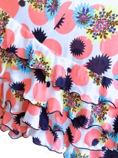 画像3: フリル4段、ジョーゼット生地、ピンクDOT🌸ホワイトベースカラー (3)