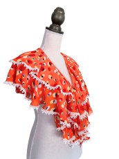 画像2: 《即納品》ボランテ・シージョ、オレンジ水玉 (2)