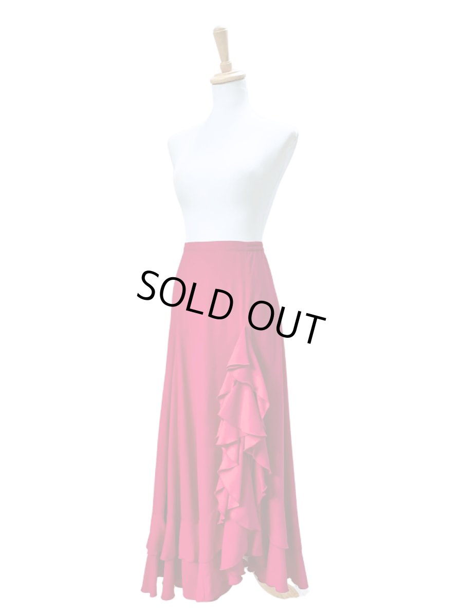 画像2: スリットファルダ、ローズピンク、サンプル品、W66cm丈94cm (2)