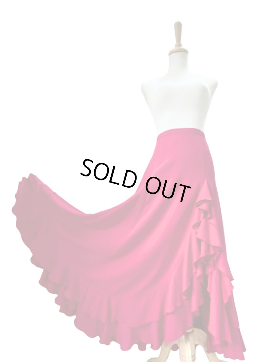 画像1: スリットファルダ、ローズピンク、サンプル品、W66cm丈94cm (1)