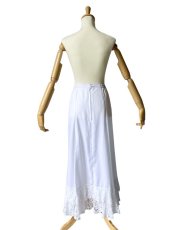 画像3: 《即納品》ペチコート、レースフリル2段、オフホワイト (3)