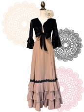 画像1: 《即納品》ハイウエスト、オーカー、W66cm丈92cm (1)