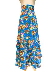 画像1: 《即納品》ハイウエスト、ブルー、W68cm丈92cm (1)