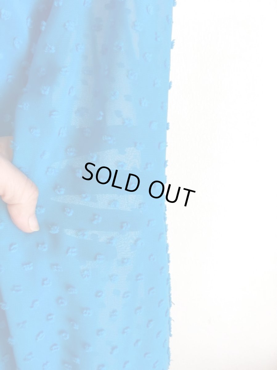 画像11: ブラウス、ブルー（他色でも作製できます） (11)