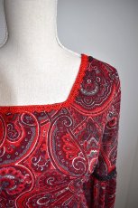 画像2: 《即納品》ロングスリーブ、ペイズリー、Lサイズ (2)