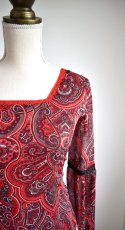 画像3: 《即納品》ロングスリーブ、ペイズリー、Lサイズ (3)