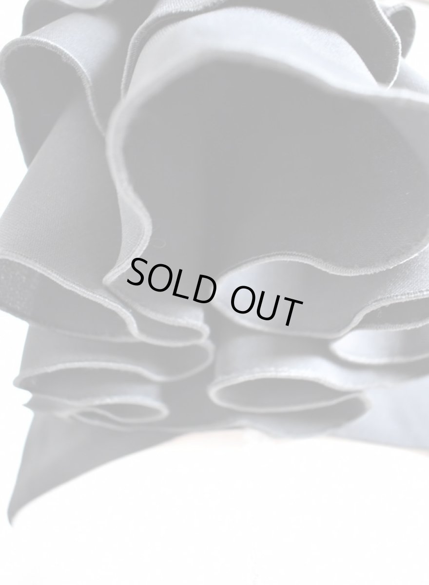 画像8: フロントフリル、フリル3段、ブラック (8)