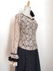 画像5: 在庫一掃SALE◎ベージュレース×ブラック、Lサイズ (5)