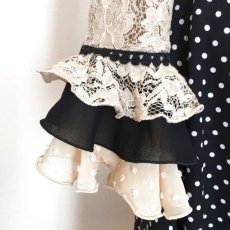 画像6: 在庫一掃SALE◎ベージュレース×ブラック、Lサイズ (6)