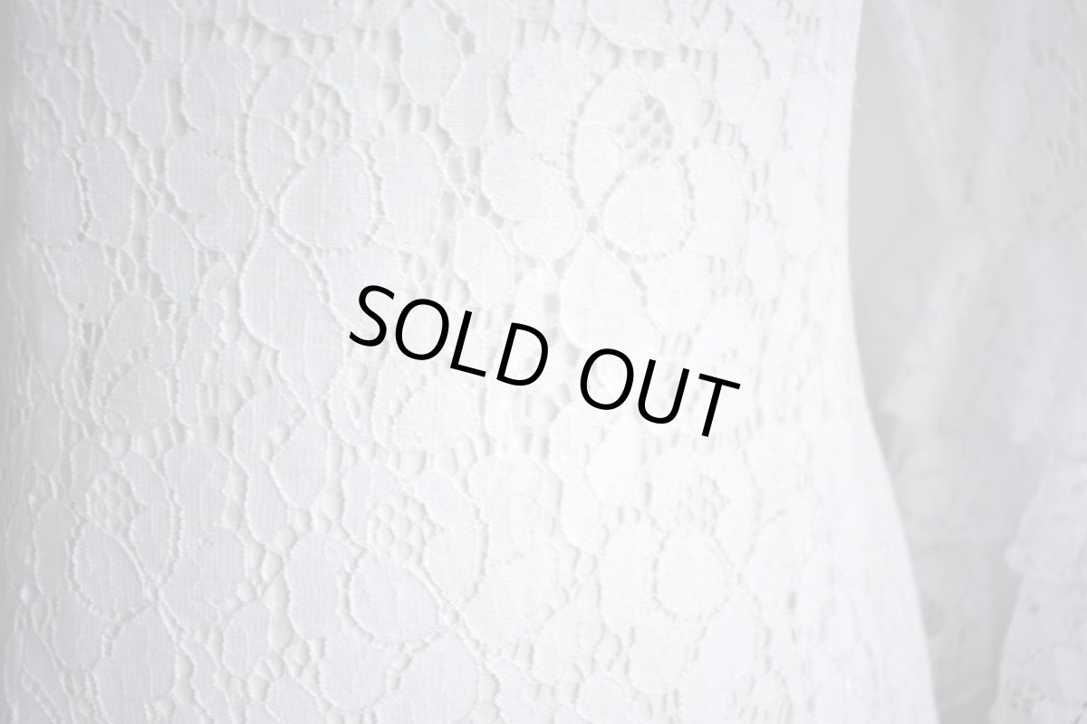 画像4: SALE‗バラモチーフ、レース、ホワイト (4)