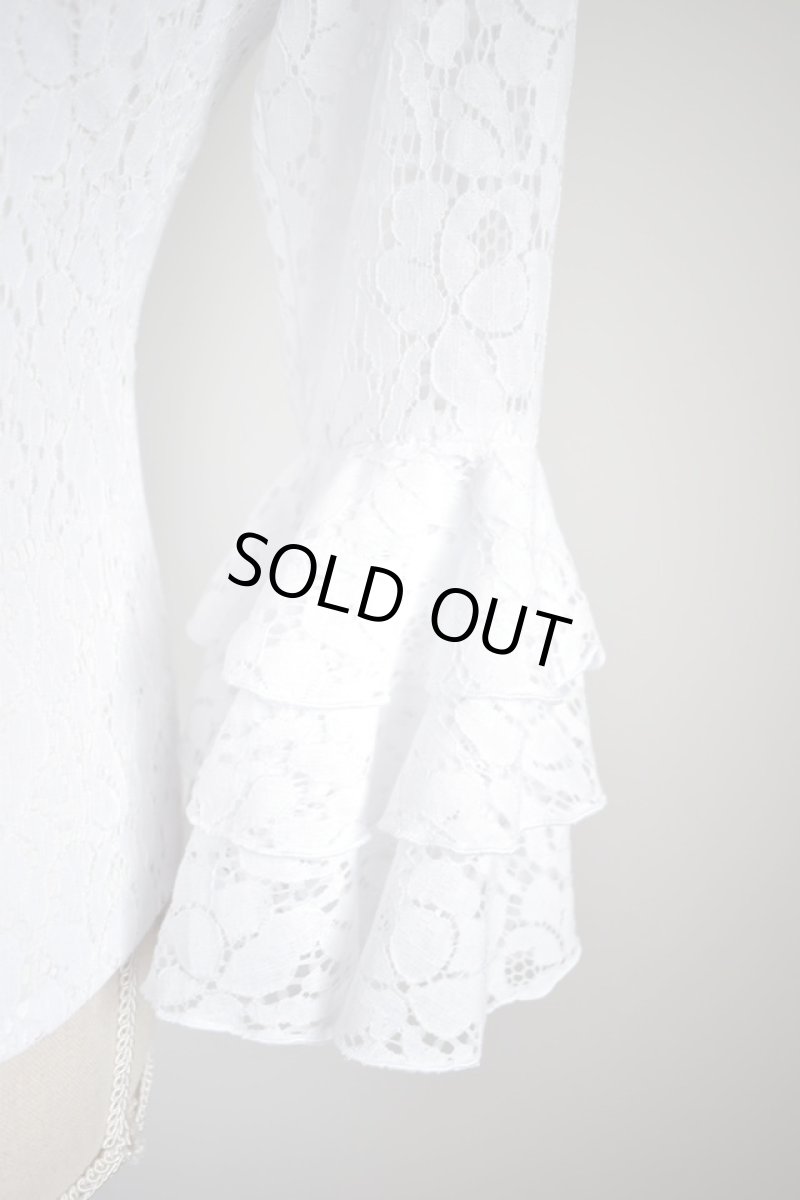 画像5: SALE‗バラモチーフ、レース、ホワイト (5)