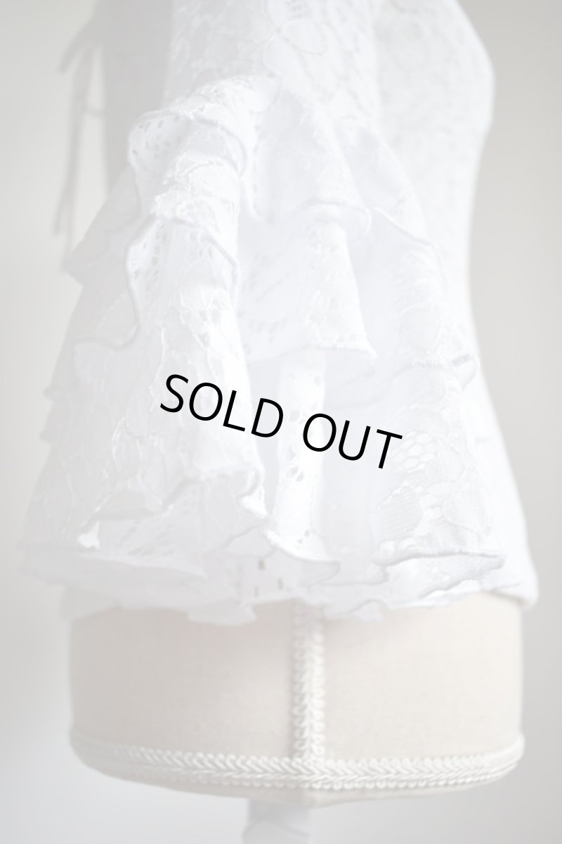 画像8: SALE‗バラモチーフ、レース、ホワイト (8)