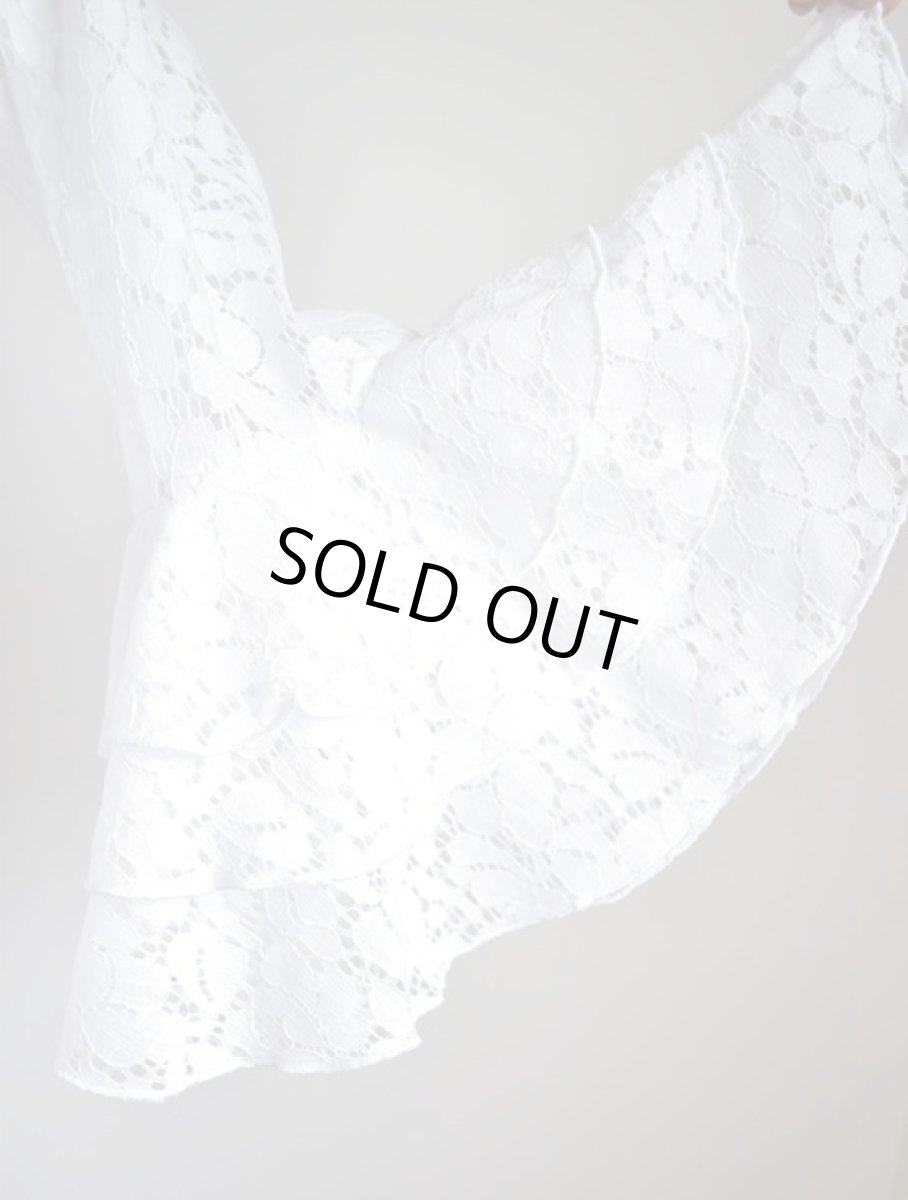 画像6: SALE‗バラモチーフ、レース、ホワイト (6)
