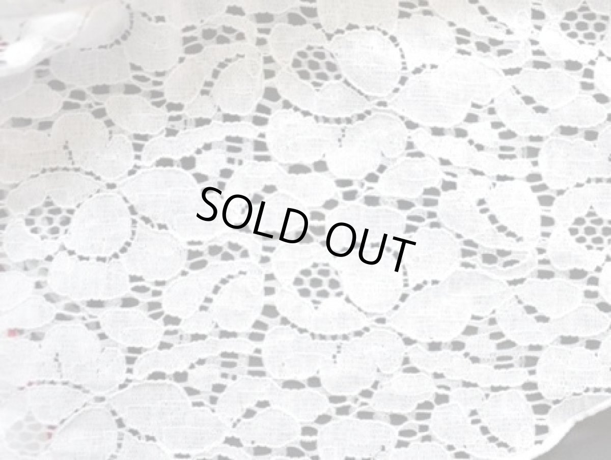 画像10: SALE‗バラモチーフ、レース、ホワイト (10)