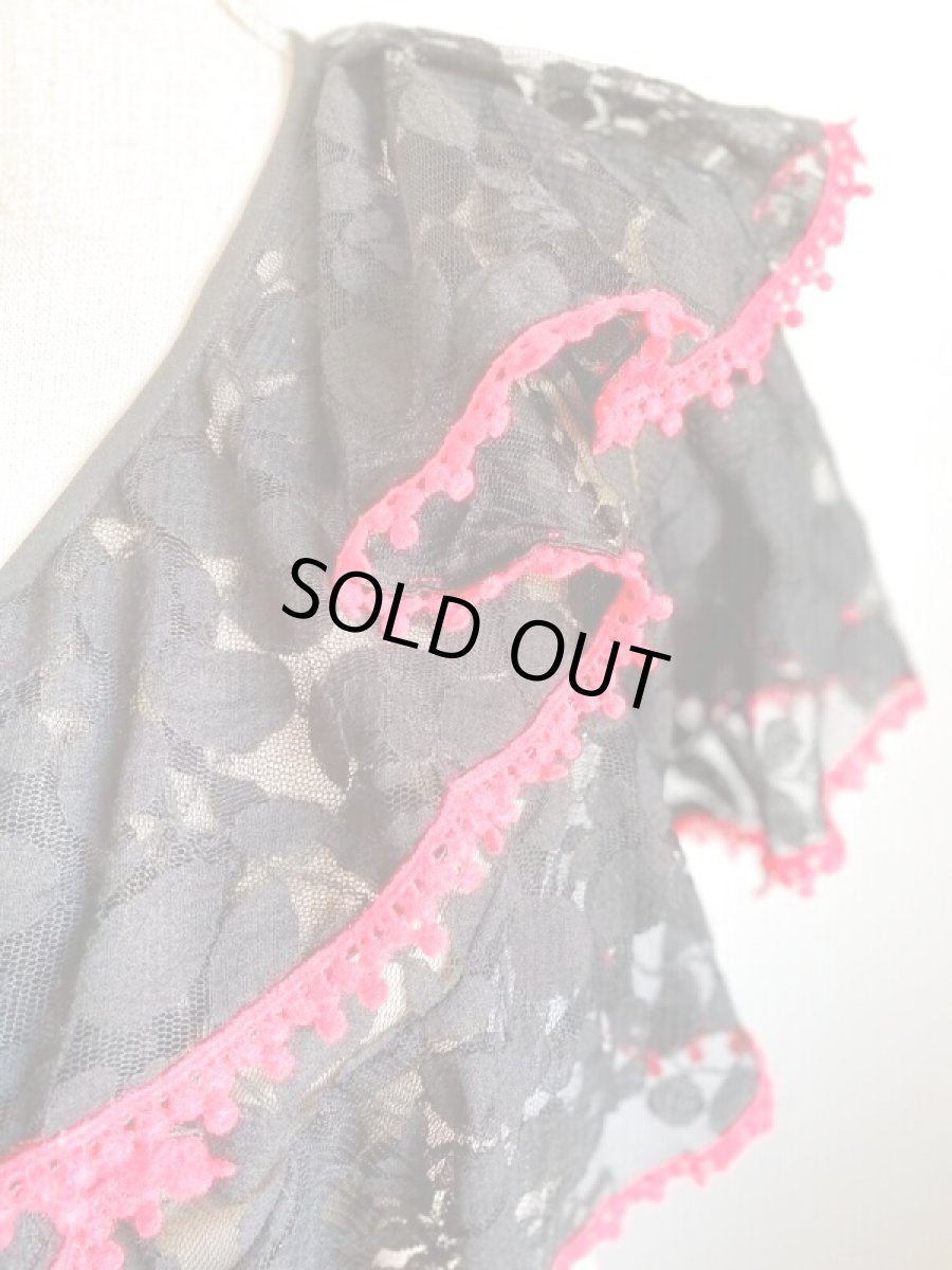 画像4: 《即納品》ボランテ・シージョ、リーフ柄レース (4)