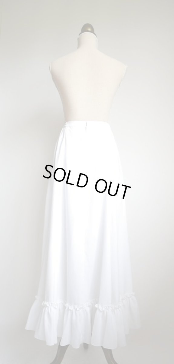 画像8: ペチコート、ホワイト、ロングギャザーフリル (8)