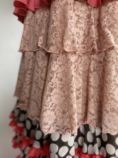 画像9: 《即納品》コーラルピンクのワンピースドレス (9)