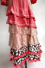 画像3: 《即納品》コーラルピンクのワンピースドレス (3)