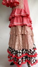 画像7: 《即納品》コーラルピンクのワンピースドレス (7)