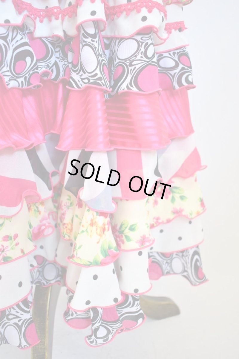 画像5: 《即納品》ファルダ、ハイウエスト、10段フリル (5)