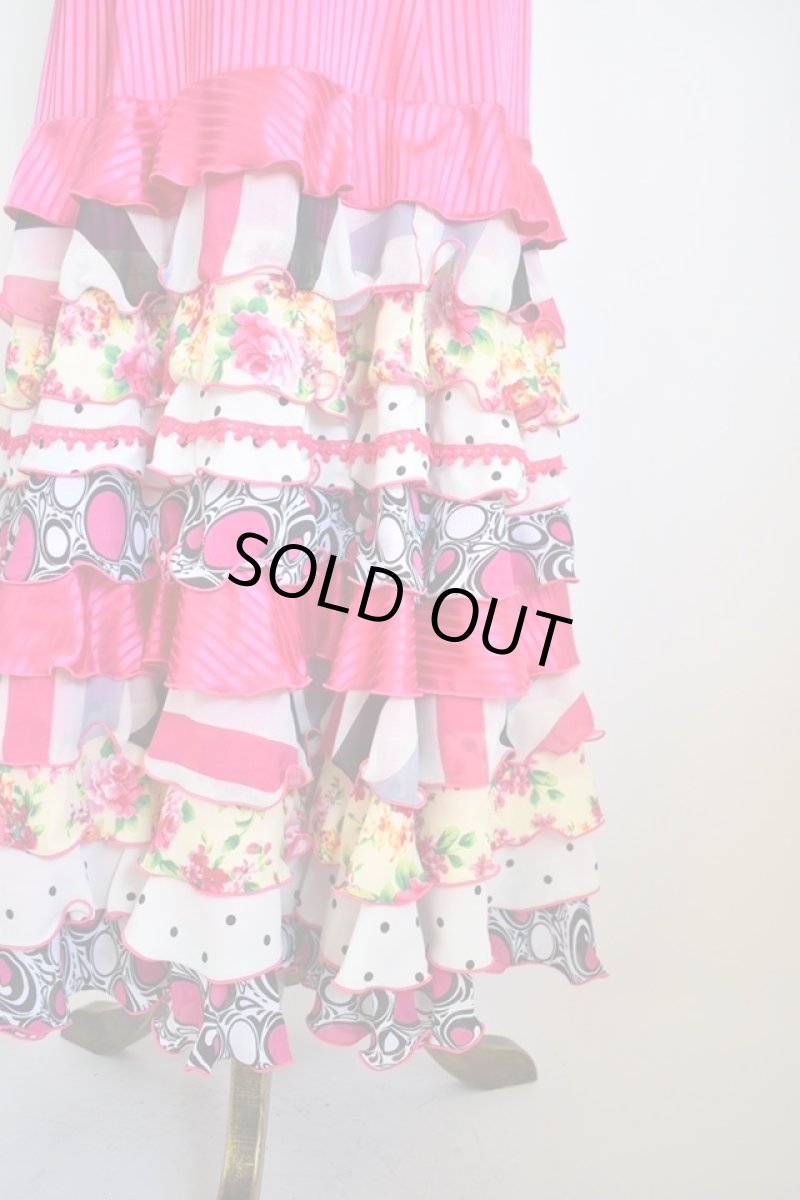 画像3: 《即納品》ファルダ、ハイウエスト、10段フリル (3)