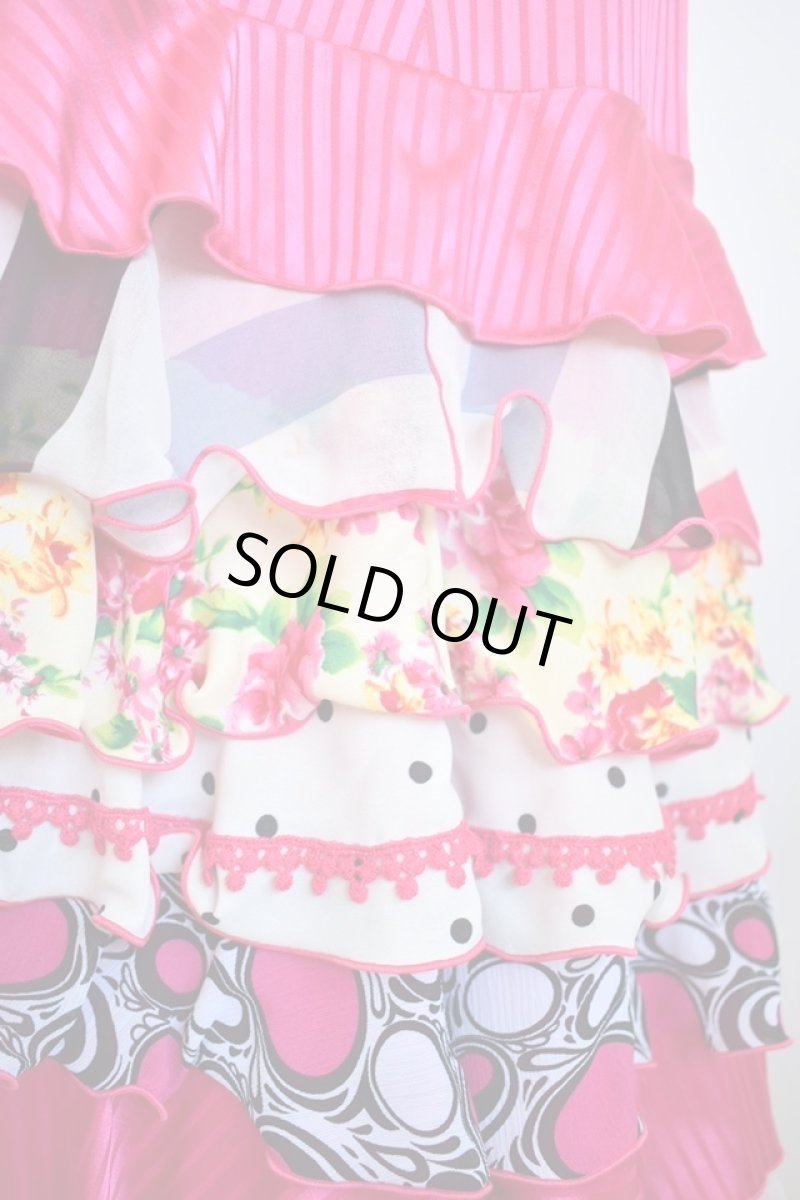 画像4: 《即納品》ファルダ、ハイウエスト、10段フリル (4)