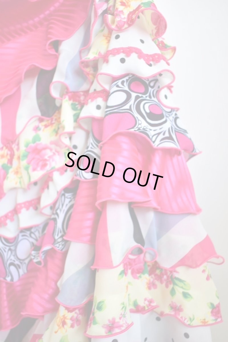 画像6: 《即納品》ファルダ、ハイウエスト、10段フリル (6)