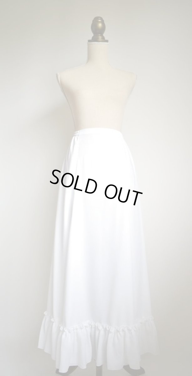 画像4: ペチコート、ホワイト、ロングギャザーフリル (4)