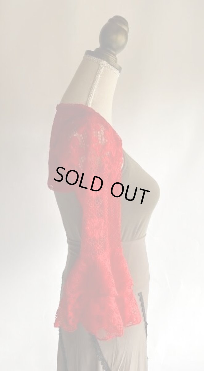 画像5: ショルダーボレロ、レース生地 (5)