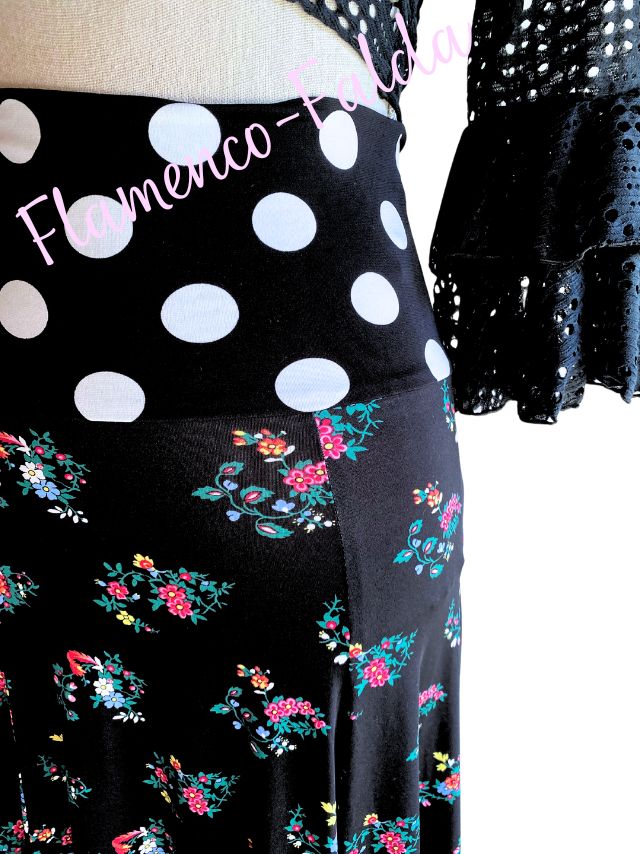 美☆ストレッチ・ファルダ、Black×Flower