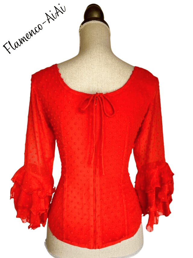 画像4: ブラウス、オレンジ (4)