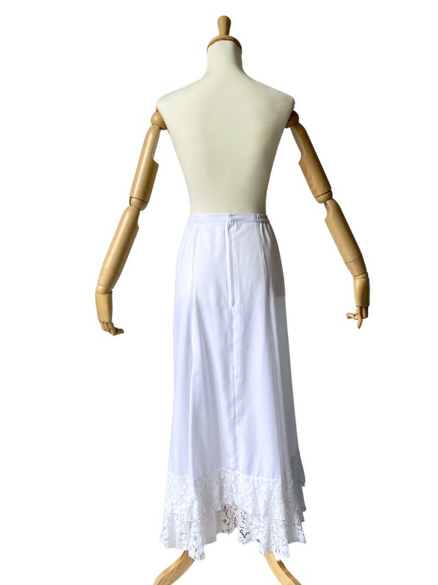 画像3: ペチコート、2段フリルはレース生地 (3)