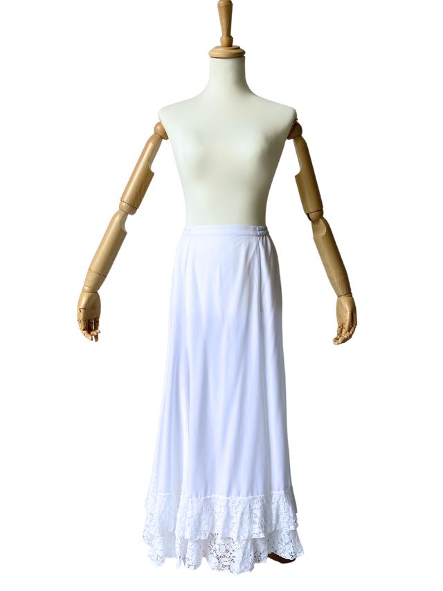 画像2: ペチコート、2段フリルはレース生地 (2)